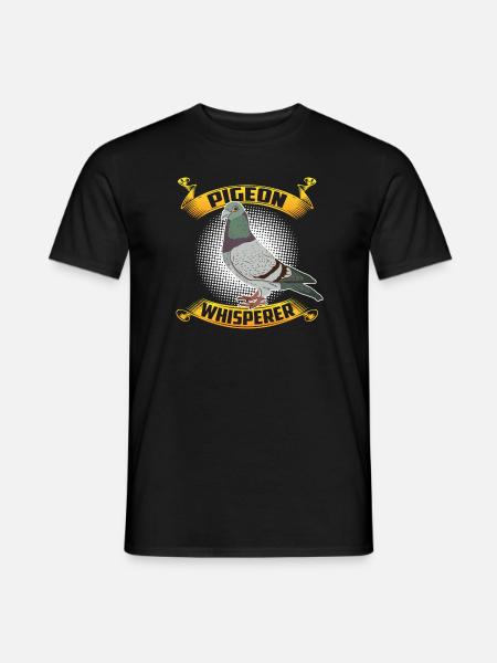 Duif postduif duif liefhebber grappig cadeau - Heren T-shirt - zwart