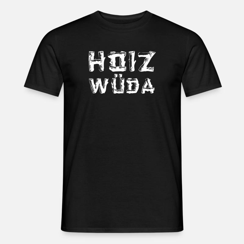 Bûcheron dialecte dialecte Hoizwüda - T-shirt homme - noir