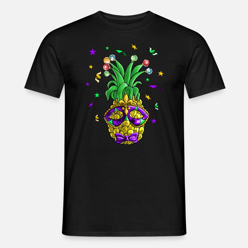 PineApple-Karneval - Männer T-Shirt - Schwarz