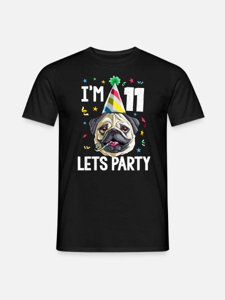 I'm 11 Lets Party - Men's T-Shirt - black