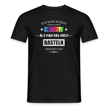 Basteln - Männer T-Shirt - Schwarz - Vorne - AI Model Male 178 light (178cm)