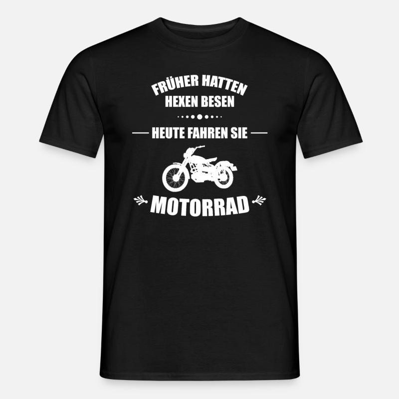 Motorradfahrer - Männer T-Shirt - Schwarz