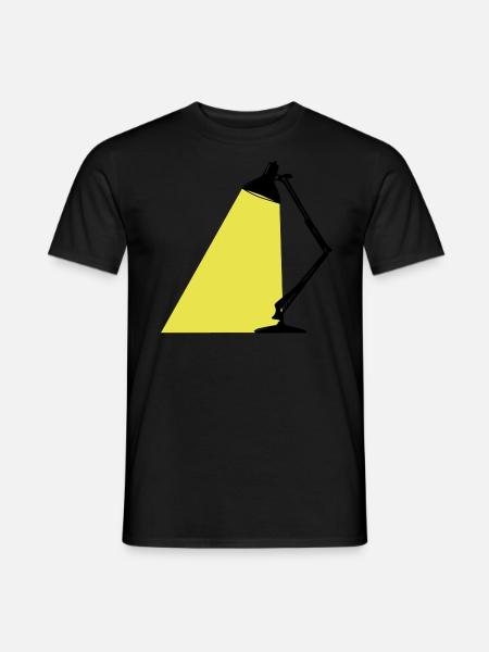 Tischlampe 2c - Männer T-Shirt - Schwarz