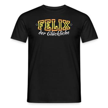 Felix - Männer T-Shirt - Schwarz - Vorne - AI Model Male 178 light (178cm)