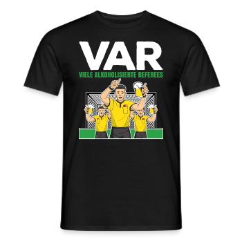 VAR de nombreux arbitres alcoolisés - T-shirt homme - noir - Devant - AI Model Male 178 light (178cm)