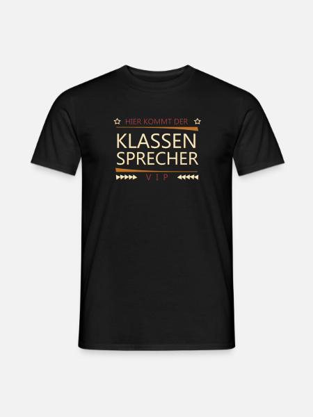 Klassensprecher - Männer T-Shirt - Schwarz
