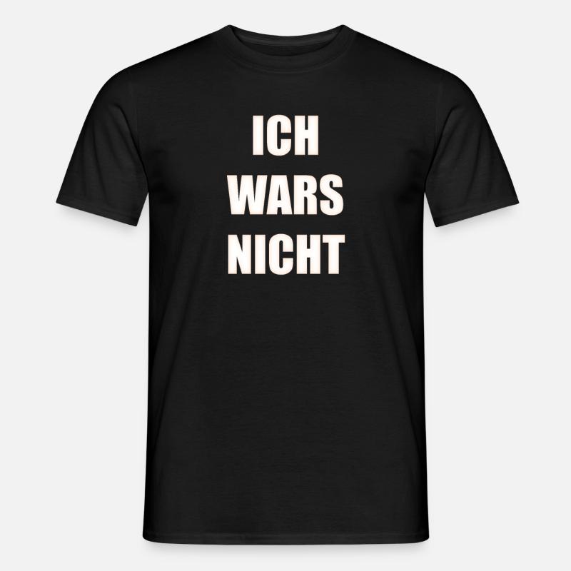 Ich wars nicht - Männer T-Shirt - Schwarz
