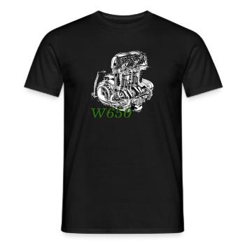 w650 - T-shirt homme - noir - Devant - AI Model Male 178 light (178cm)