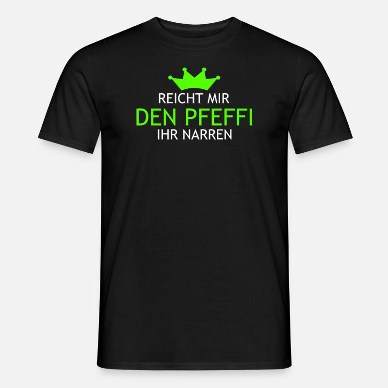 Pfeffi Spruch - Männer T-Shirt - Schwarz