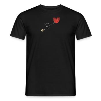Bienen Imker Herz Geschenkidee - Männer T-Shirt - Schwarz - Vorne - AI Model Male 178 light (178cm)
