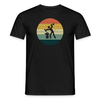 Blacksmith Farrier Locksmith Vintage Gift Idea - Men's T-Shirt - black - Front - AI Model Male 178 light (178cm)