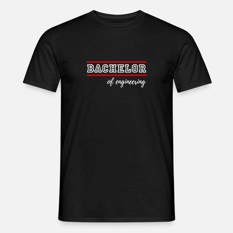 Bachelor of engineering - Men's T-Shirt - black