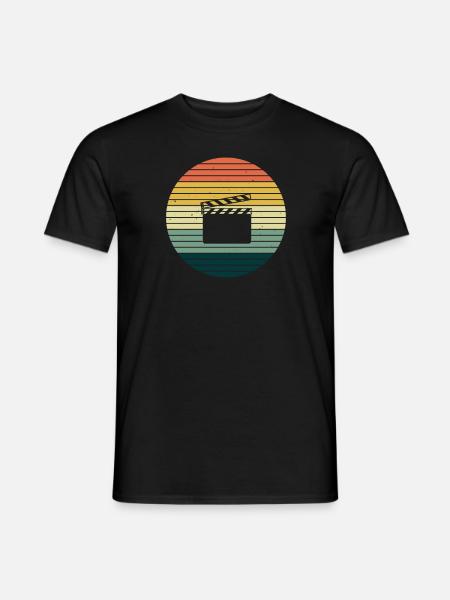 Filmklappe Regisseur Vintage Action Geschenkidee - Männer T-Shirt - Schwarz