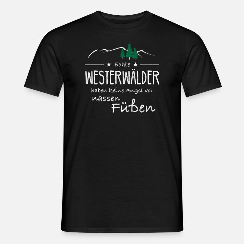 Westerwald Pfalz Wandern Koblenz Geschenkidee - Männer T-Shirt - Schwarz