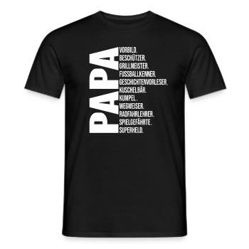 Dad Gift Father's Day - Men's T-Shirt - black - Front - AI Model Male 178 light (178cm)
