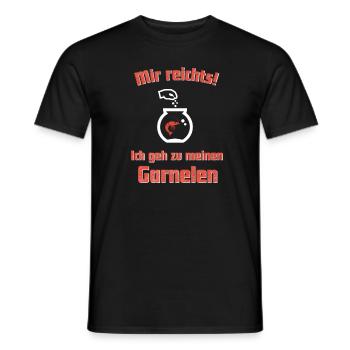 Garnelenzucht Shrimp Aquarianer Geschenkidee - Männer T-Shirt - Schwarz - Vorne - AI Model Male 178 light (178cm)