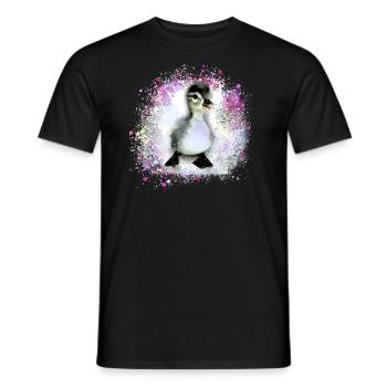 ente, entenbaby, küken ,graffiti,pink,baby - Männer T-Shirt - Schwarz - Vorne - AI Model Male 178 light (178cm)