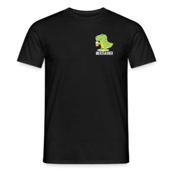Bierosaurier Bier Lustiges Biertrinker Spruch - Männer T-Shirt - Schwarz - Vorne - AI Model Male 178 light (178cm)