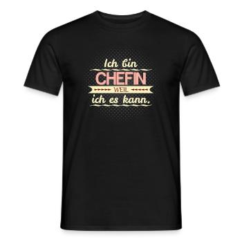 chefin weil ich es kann - Männer T-Shirt - Schwarz - Vorne - AI Model Male 178 light (178cm)