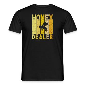 Honey Dealer Honey Bee - Men's T-Shirt - black - Front - AI Model Male 178 light (178cm)