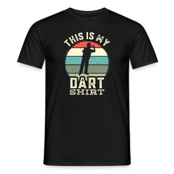 Dart , Dart Tshirt - T-shirt homme - noir - Devant - AI Model Male 178 light (178cm)