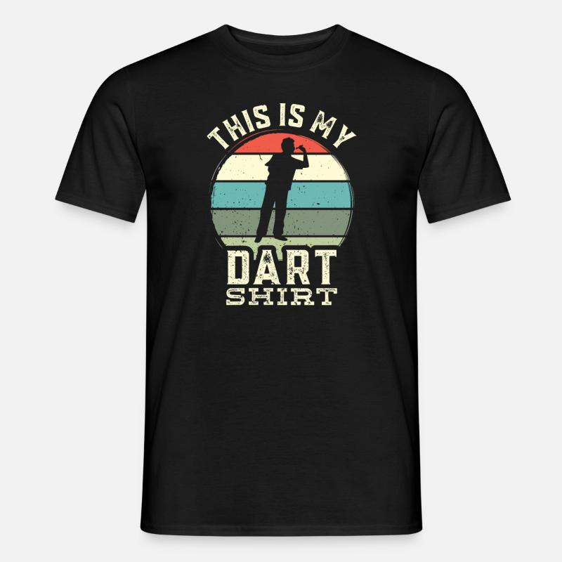 Dart , Dart Tshirt - Männer T-Shirt - Schwarz