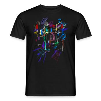 Architecture Modèle - T-shirt homme - noir - Devant - AI Model Male 178 light (178cm)