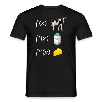Derivative Function Mathematics Teacher Derivation - Men's T-Shirt - black - Front - AI Model Male 178 light (178cm)