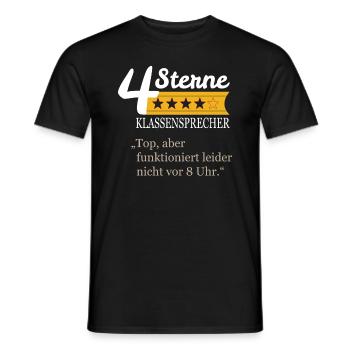 Klassensprecher - Männer T-Shirt - Schwarz - Vorne - AI Model Male 178 light (178cm)