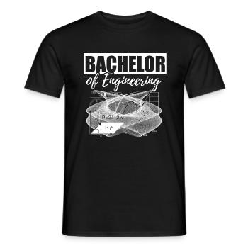 Bachelor of Engineering Spruch - Männer T-Shirt - Schwarz - Vorne - AI Model Male 178 light (178cm)