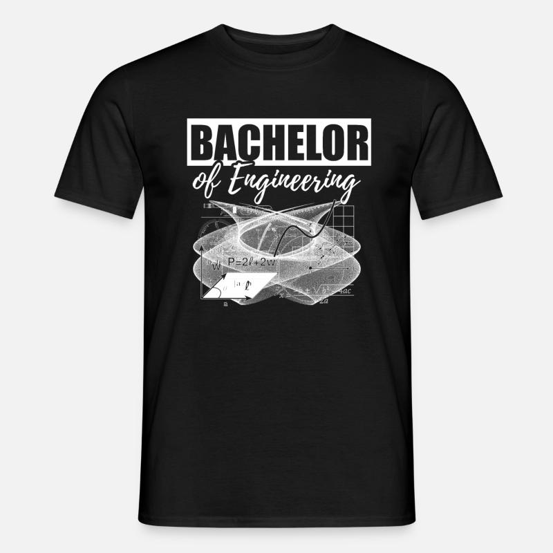 Bachelor of Engineering Spruch - Männer T-Shirt - Schwarz