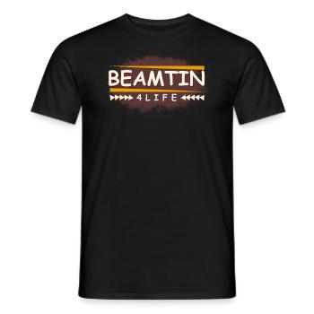 Beamtin auf Lebenszeit - Männer T-Shirt - Schwarz - Vorne - AI Model Male 178 light (178cm)