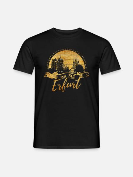 Erfurt - Männer T-Shirt - Schwarz
