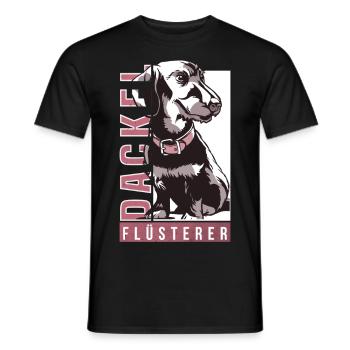 Dackel Flüsterer - Dachshunde Besitzer - Männer T-Shirt - Schwarz - Vorne - AI Model Male 178 light (178cm)