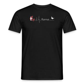 Römö Kopenhagen EKG Dänemark Dansk Geschenkidee - Männer T-Shirt - Schwarz - Vorne - AI Model Male 178 light (178cm)
