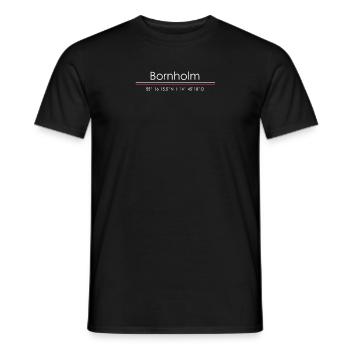 Bornholm Copenhague Danemark Dansk Cadeau - T-shirt homme - noir - Devant - AI Model Male 178 light (178cm)