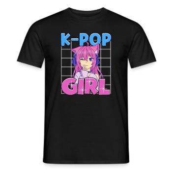 K-Pop Girl K-Drama Kpop - Männer T-Shirt - Schwarz - Vorne - AI Model Male 178 light (178cm)