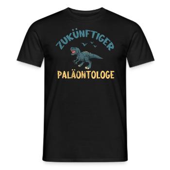 Zukünftiger Paläontologe, Dinosaurier - Männer T-Shirt - Schwarz - Vorne - AI Model Male 178 light (178cm)