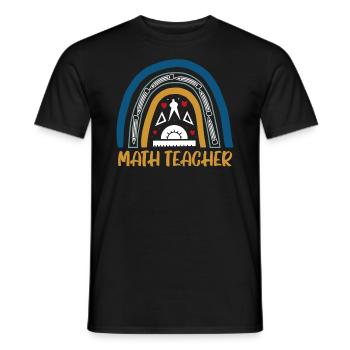 Conception de professeur de mathématiques pour professeur de mathématiques - T-shirt homme - noir - Devant - AI Model Male 178 light (178cm)