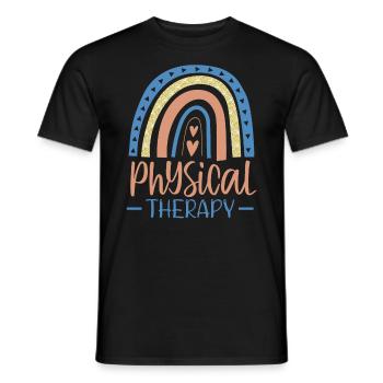 Conception de physiothérapie Pour les physiothérapeutes - T-shirt homme - noir - Devant - AI Model Male 178 light (178cm)