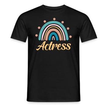 Actress Design For Acting Fans - Men's T-Shirt - black - Front - AI Model Male 178 light (178cm)