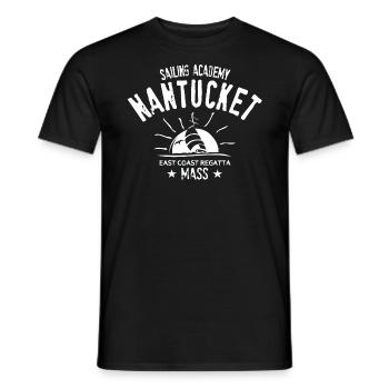 Nantucket sailing academy - Men's T-Shirt - black - Front - AI Model Male 178 light (178cm)