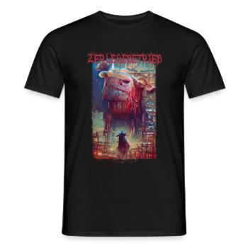 ZERLEGEBETRIEB002rm - Männer T-Shirt - Schwarz - Vorne - AI Model Male 178 light (178cm)