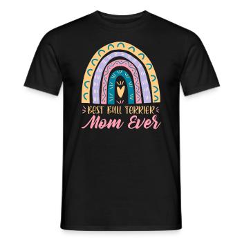 Bester Bullterrier-mamma-entwurf Aller Zeiten Für - Männer T-Shirt - Schwarz - Vorne - AI Model Male 178 light (178cm)