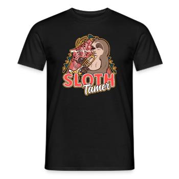 Personnel de cirque Sloth Tamer - T-shirt homme - noir - Devant - AI Model Male 178 light (178cm)