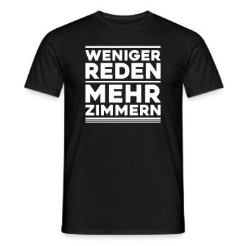 Zimmerer Zimmermann Zimmerei Carpenter Carpentry - Männer T-Shirt - Schwarz - Vorne - AI Model Male 178 light (178cm)