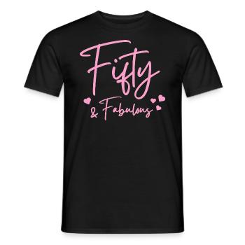 Fifty fabulous - Men's T-Shirt - black - Front - AI Model Male 178 light (178cm)