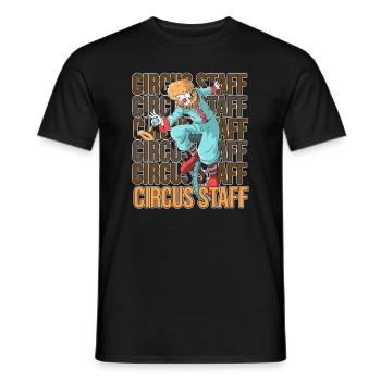 Circus Staff Ringmaster Carnival Clown - Men's T-Shirt - black - Front - AI Model Male 178 light (178cm)