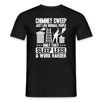 Schornsteinfeger Kaminkehrer Ramoneur - T-shirt homme - noir - Devant - AI Model Male 178 light (178cm)