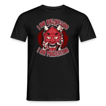 I Am Not Yelling I Am Projecting Acting Theater - Men's T-Shirt - black - Front - AI Model Male 178 light (178cm)